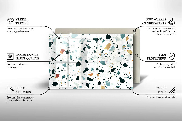 Protetor para fogão de vidro Grés claro