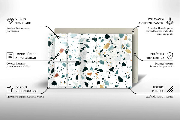Protetor para fogão de vidro Grés claro