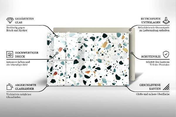 Protetor para fogão de vidro Grés claro