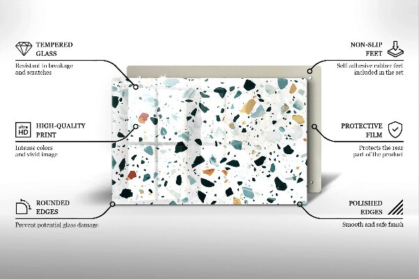 Protetor para fogão de vidro Grés claro