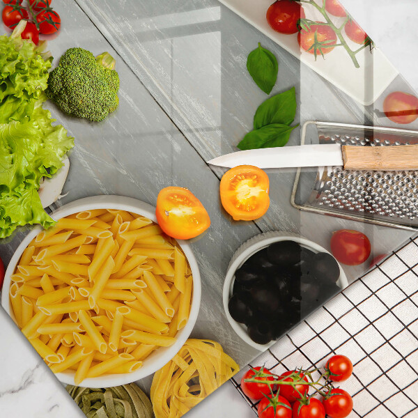 Protetor em vidro para fogão Comida de cozinha