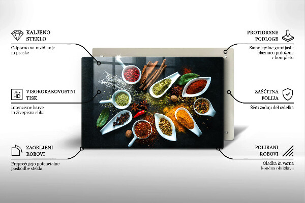Cobertura placa vitrocerámica Especiarias de cozinha