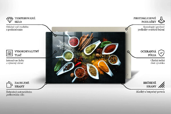 Cobertura placa vitrocerámica Especiarias de cozinha