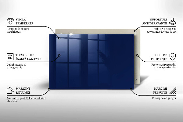 Protetor para fogão de vidro Cor azul