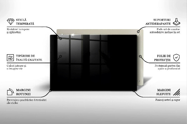 Cobertura placa vitrocerámica Cor preta