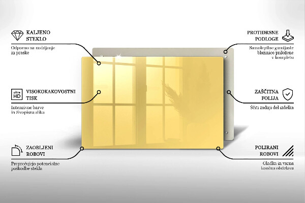 Cobertura placa vitrocerámica Cor amarela