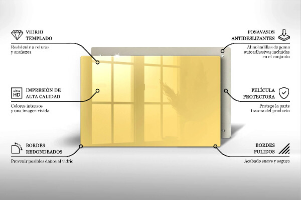 Cobertura placa vitrocerámica Cor amarela