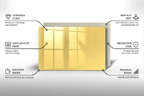Cobertura placa vitrocerámica Cor amarela
