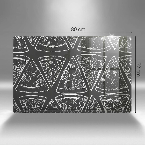 Protetor para fogão de vidro Ilustração de pizza