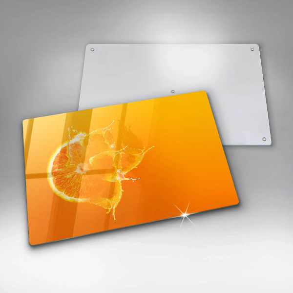 Cobertura placa vitrocerámica Fruta laranja suculenta