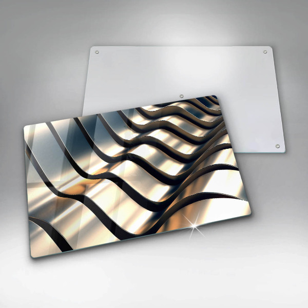 Protetor para fogão de vidro Formas metálicas 3D