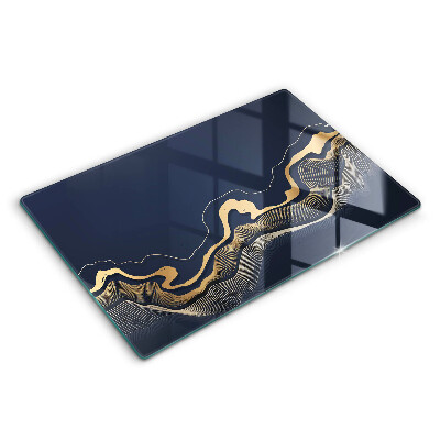 Cobertura placa vitrocerámica Linhas douradas abstratas