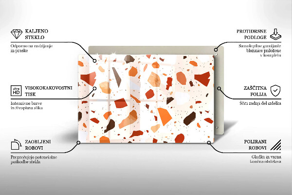 Protetor em vidro para fogão Grés decorativo