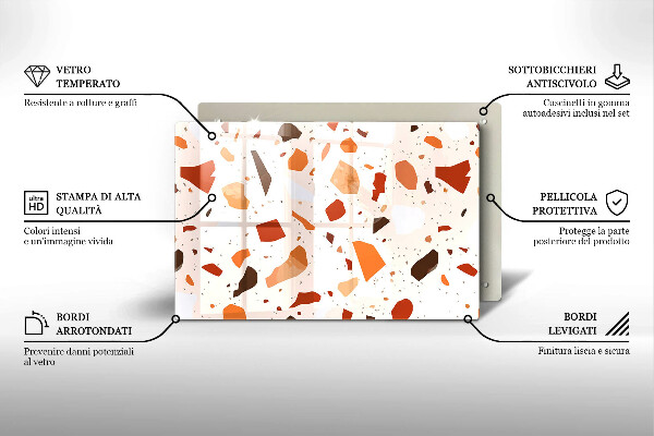 Protetor em vidro para fogão Grés decorativo