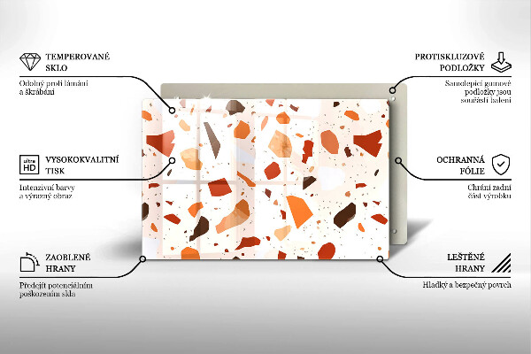 Protetor em vidro para fogão Grés decorativo