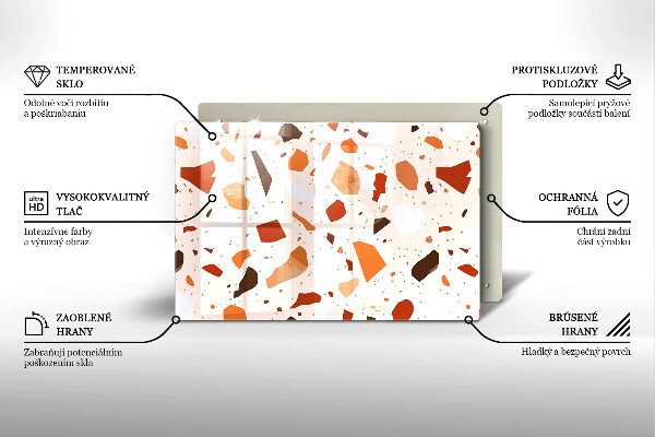 Protetor em vidro para fogão Grés decorativo