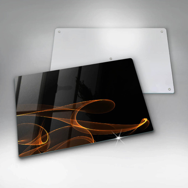 Protetor para fogão de vidro Linhas abstratas