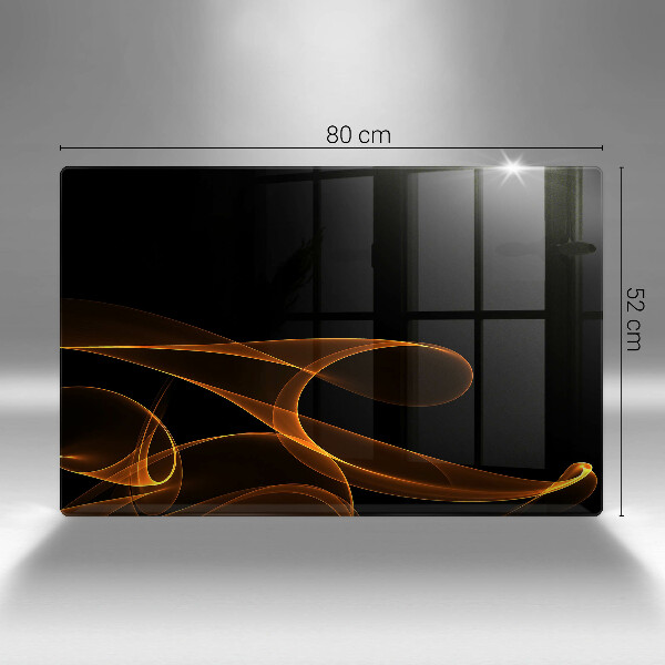 Protetor para fogão de vidro Linhas abstratas