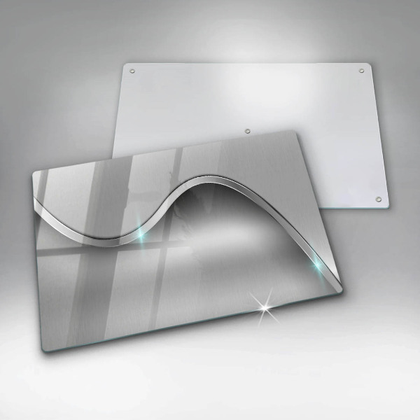 Protetor para fogão de vidro Abstração de metal