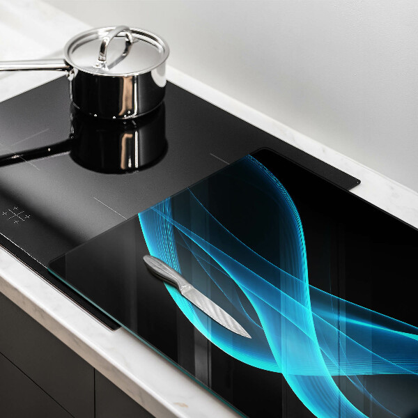 Cobertura placa vitrocerámica Abstração azul