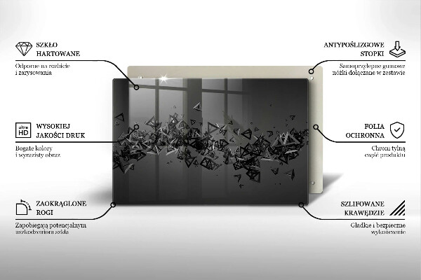 Cobertura placa vitrocerámica Formas 3D abstratas