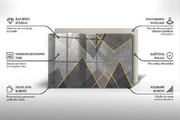 Protetor para fogão de vidro Formas nítidas