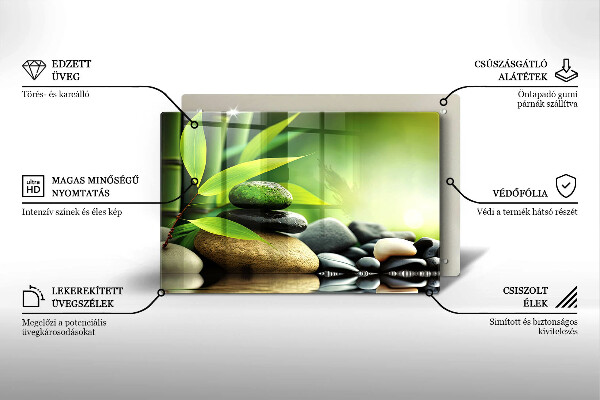 Cobertura placa vitrocerámica Pedras de bambu zen