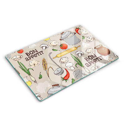 Protetor para fogão de vidro Ilustração de cozinha