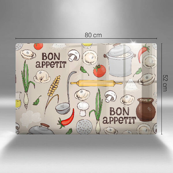 Protetor para fogão de vidro Ilustração de cozinha