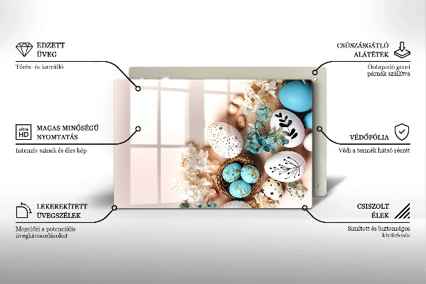 Protetor para fogão de vidro Decorações de Páscoa