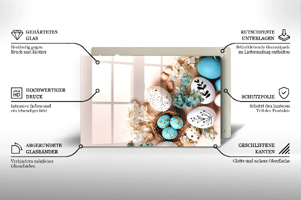 Protetor para fogão de vidro Decorações de Páscoa