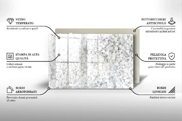Cobertura placa vitrocerámica Cristais de sal