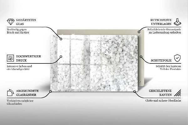 Cobertura placa vitrocerámica Cristais de sal