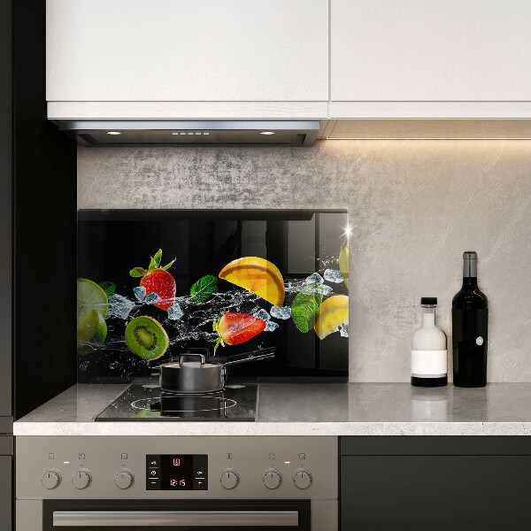 Protetor para fogão de vidro Fruta na água