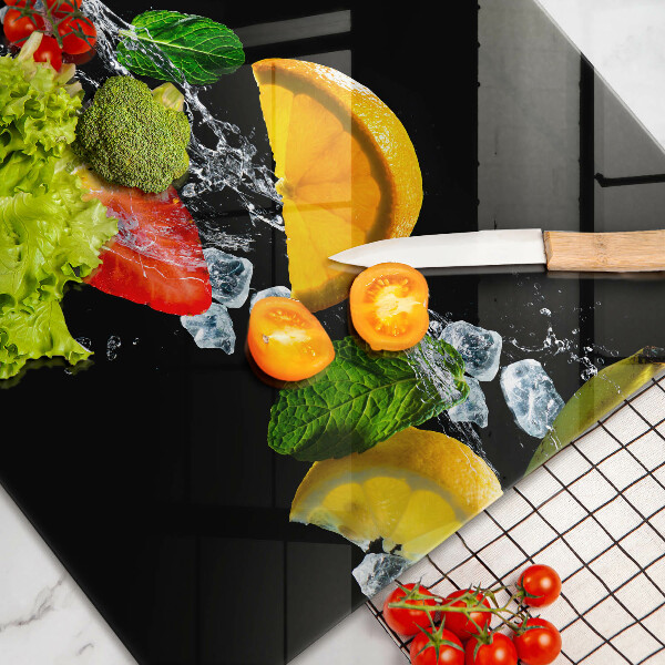 Protetor para fogão de vidro Fruta na água