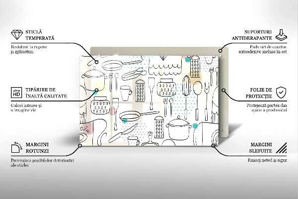 Protetor para fogão de vidro Acessórios de cozinha