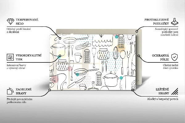 Protetor para fogão de vidro Acessórios de cozinha