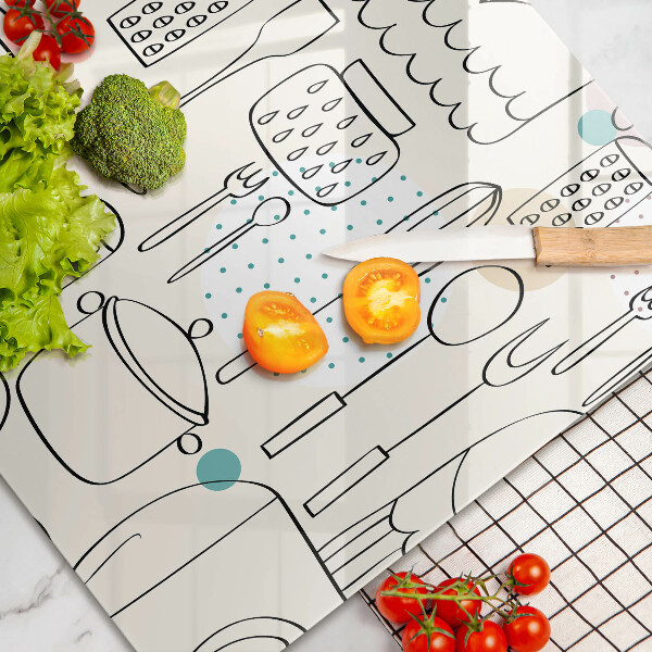 Protetor para fogão de vidro Acessórios de cozinha