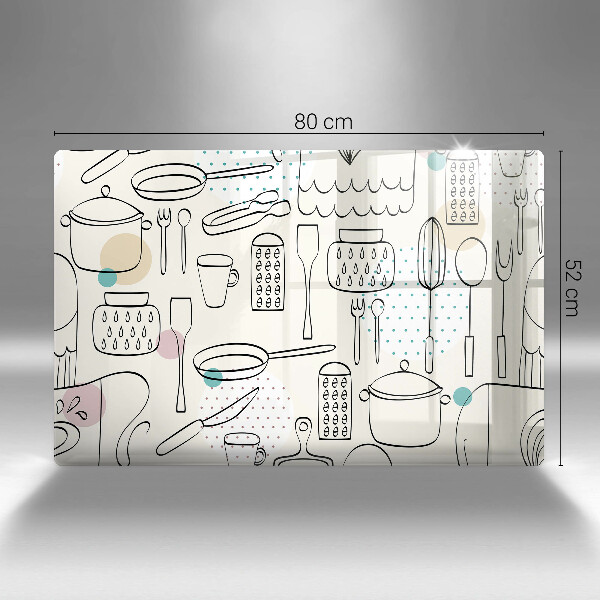 Protetor para fogão de vidro Acessórios de cozinha