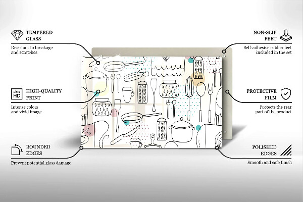Protetor para fogão de vidro Acessórios de cozinha