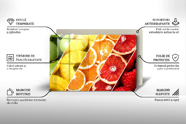 Cobertura placa vitrocerámica Frutas coloridas