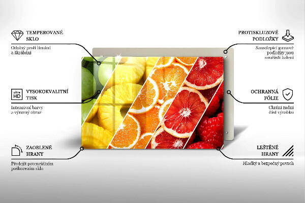 Cobertura placa vitrocerámica Frutas coloridas