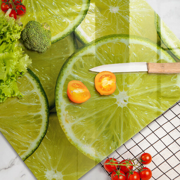 Protetor em vidro para fogão Fatias de limão