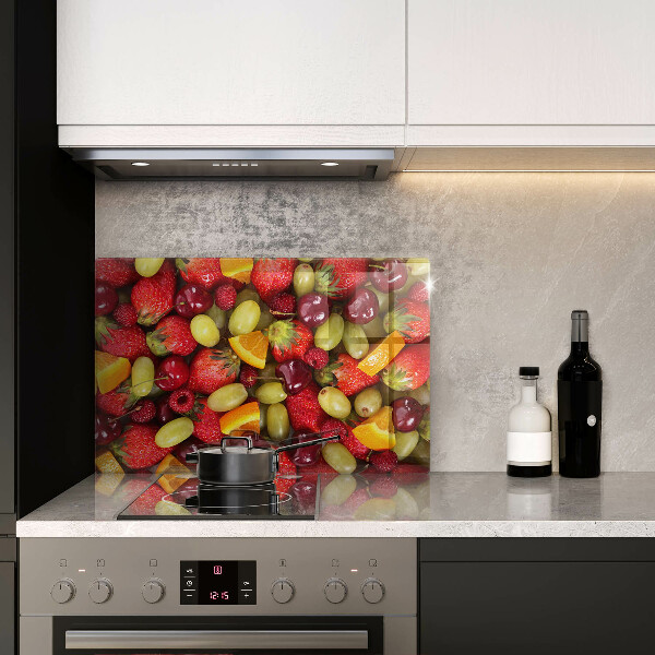 Protetor para fogão de vidro Frutas de verão