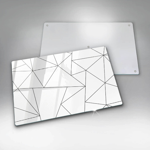 Cobertura placa vitrocerámica Triângulos brancos