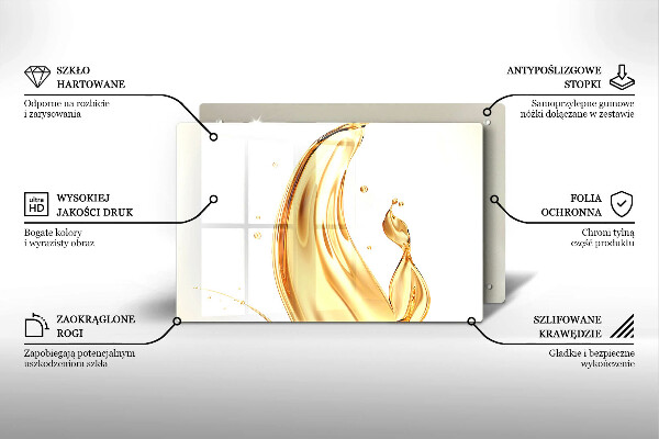 Protetor em vidro para fogão Azeite