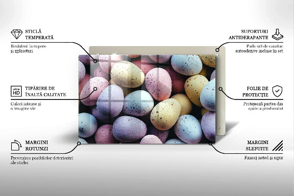 Protetor para fogão de vidro ovos de páscoa