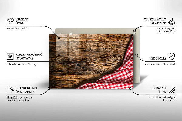 Cobertura placa vitrocerámica Mesa de madeira