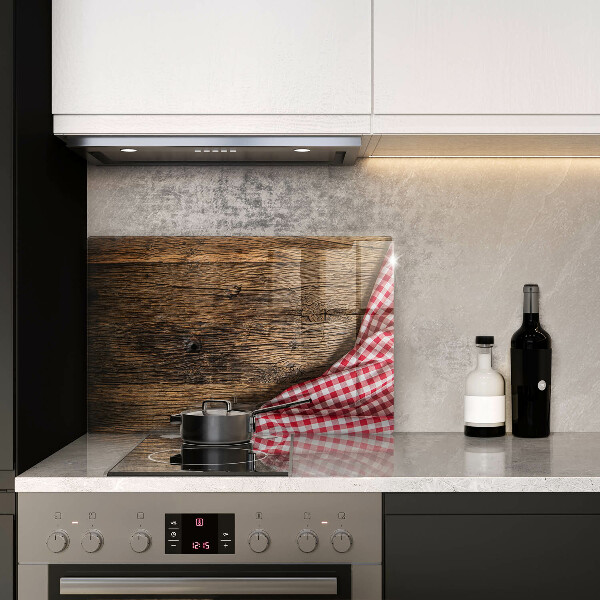 Cobertura placa vitrocerámica Mesa de madeira