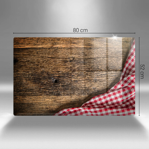 Cobertura placa vitrocerámica Mesa de madeira